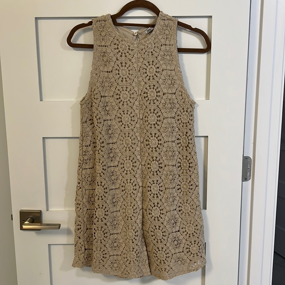 ZARA crochet jumpsuit